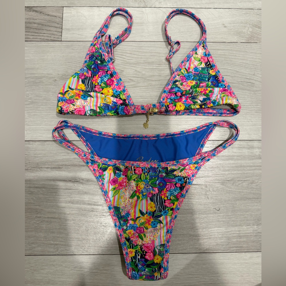MOVING SALE Bydee Prague Bikini Set in Soleil Top and Bottom Medium - Picture 4 of 6